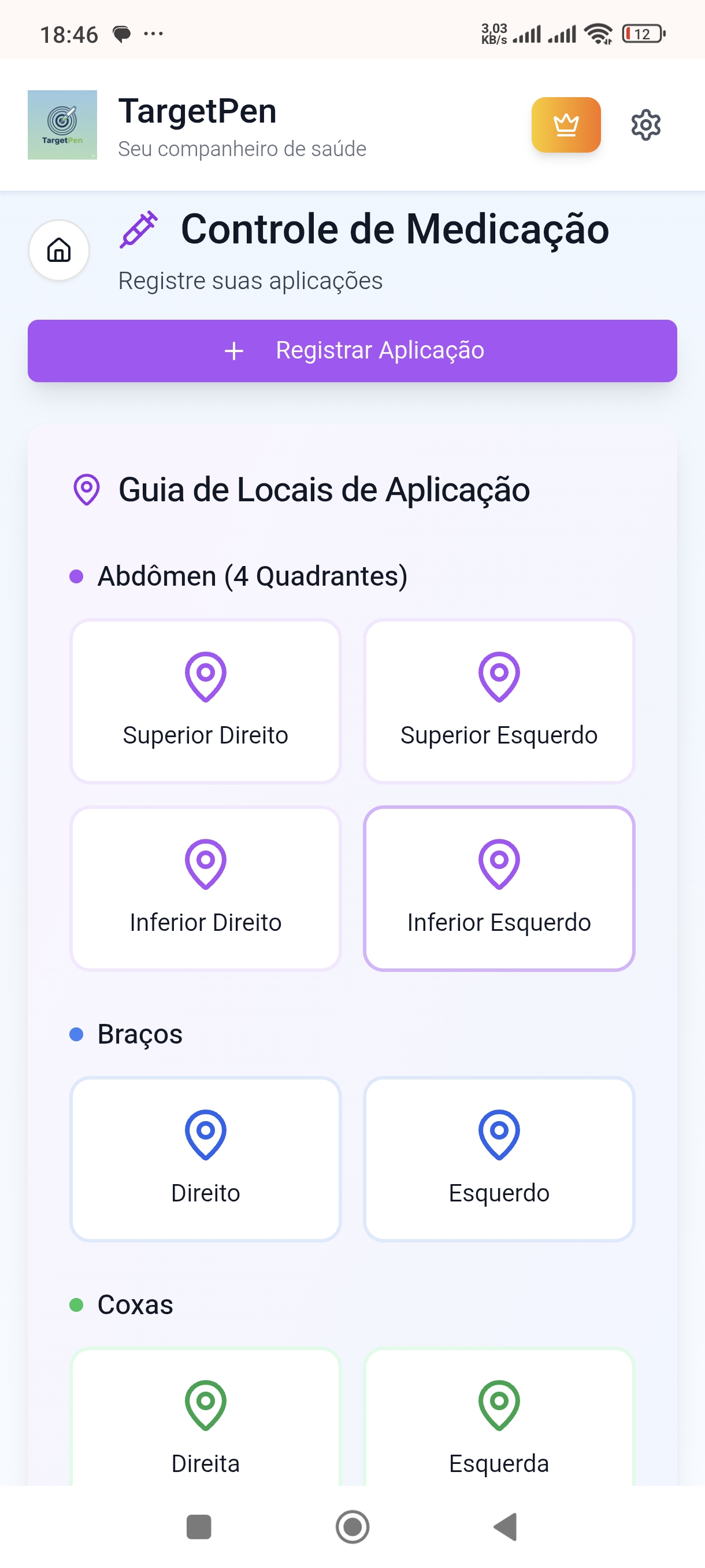 Controle de Medicação